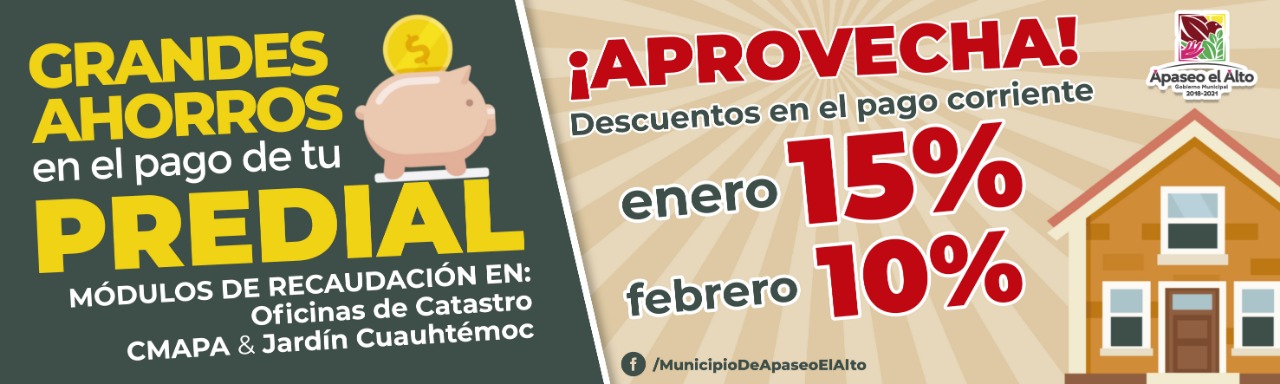 Grandes descuentos al pagar en Enero y Febrero